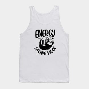 Energy Saving Move Funny Sloth Tank Top